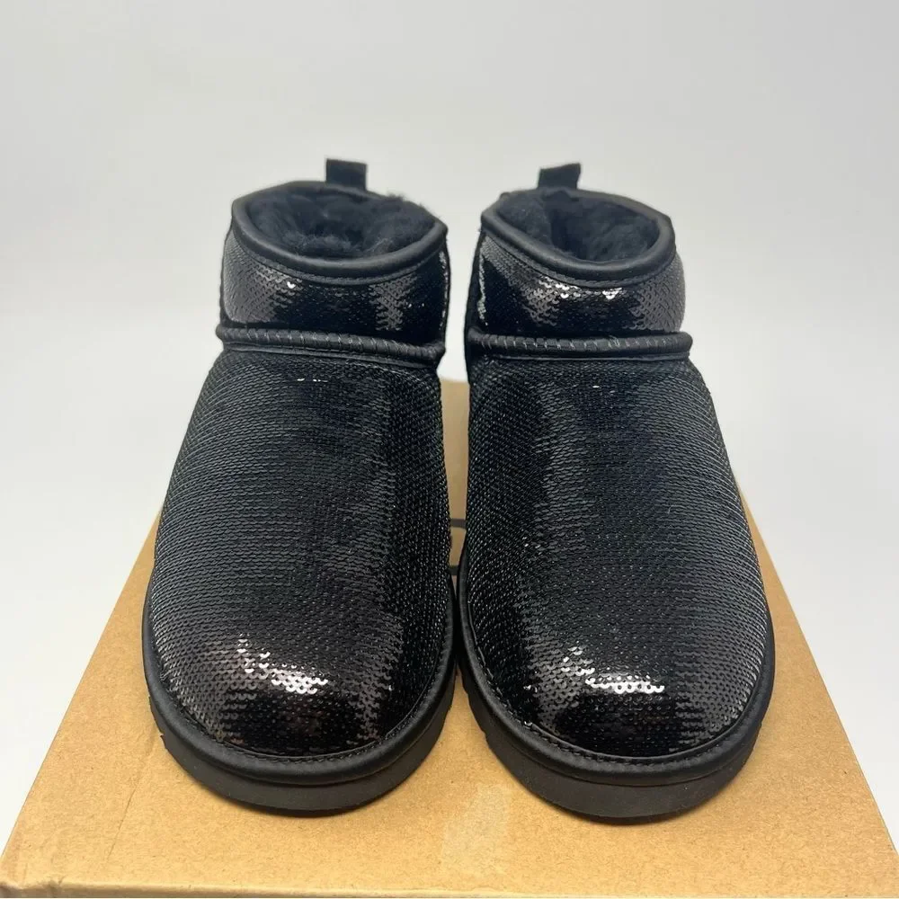 UGG Classic Mini Mirror Ball Boots Size 5